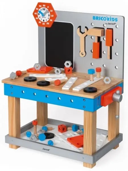 Janod - Laboratorio per bambini con attrezzi BRICOKIDS