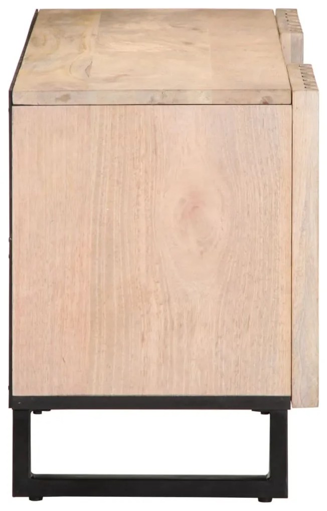 Mobile porta tv 105x34x46 cm in legno massello di mango