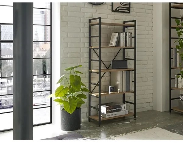 Scaffale MEDDIE in rovere