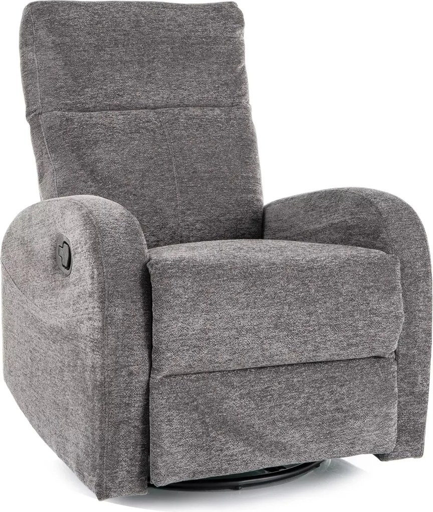 Poltrona reclinabile Olimp Raven grigio – 72x80–160x101 cm