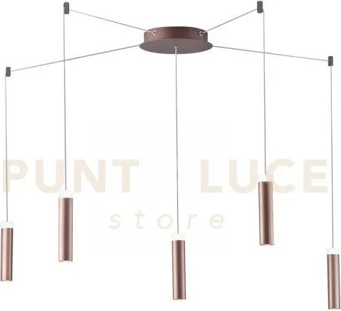 Plafoniera led candle bronzo 35w 3600lm 4000k 400x20x4cm spostabile