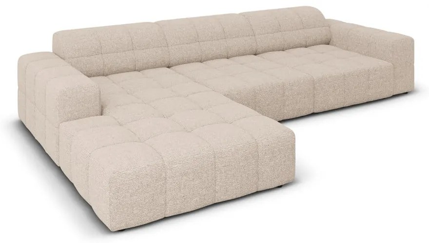 Divano angolare beige (angolo sinistro) Chicago - Cosmopolitan Design