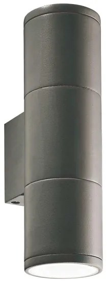 Ideal Lux - Applique da esterno GUN 2xGU10/35W/230V IP44 antracite