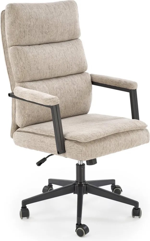 Sedia da ufficio Adriano in tessuto beige - H110 cm