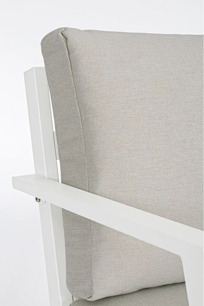 Set di mobili da giardino bianco in alluminio per 4 persone Harley – Bizzotto