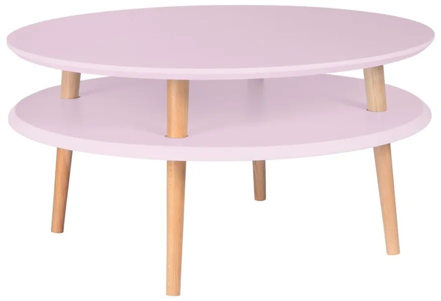Tavolino rosa UFO, Ø 70 cm - Ragaba