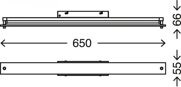 Briloner 2240-118 -Illuminazione specchio da bagno LED dimmerabile LED/8W/230V IP44
