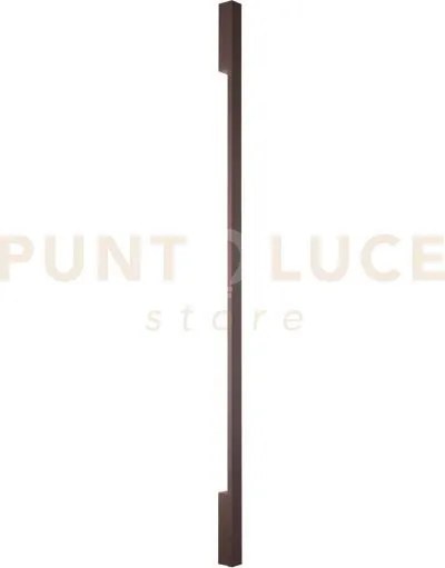 Applique led hercules corten in alluminio e diffusore in pc 47w 680...
