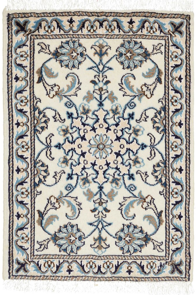 Nain Tappeto persiano 90 x 60 Beige (Iran) Annodato A Mano
