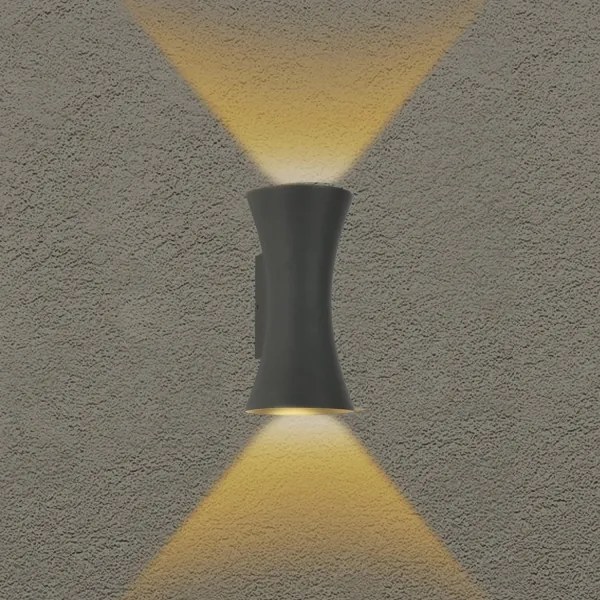 Brilagi - Applique da esterno a LED BICON LED/10W/230V antracite IP44