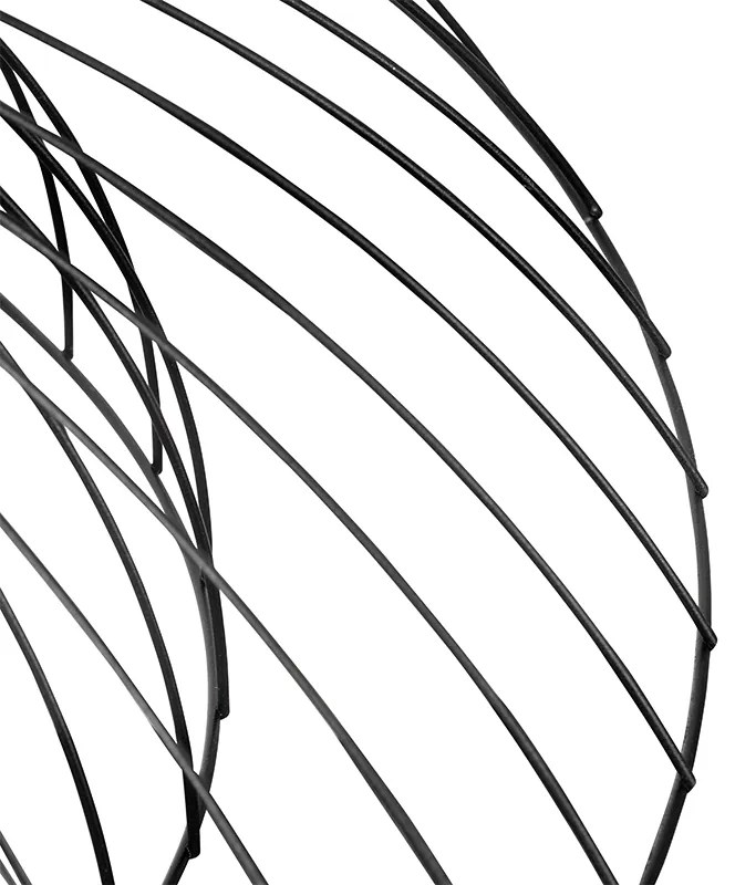 Plafoniera di design nera 66 cm - Pua