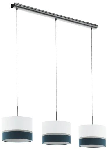 Eglo 38555 - Lampadario a sospensione con filo SPALTINI 3xE27/60W/230V