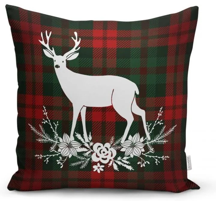Set di 4 federe natalizie e runner da tavola Tartan Christmas - Minimalist Cushion Covers
