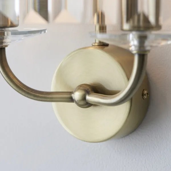 Endon 106450 - Applique CHESTERFIELD 2xE14/6W/230V ottone