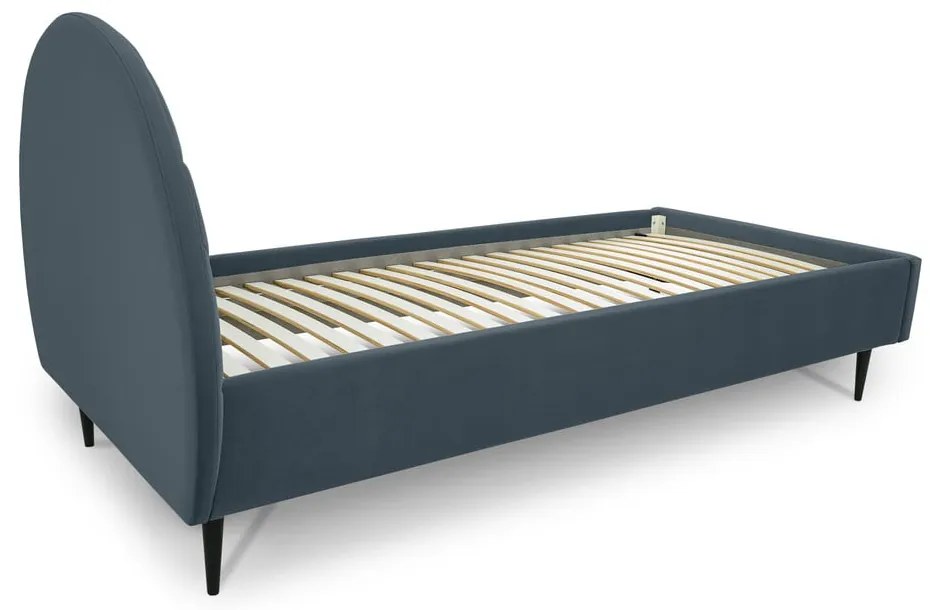 Letto blu per bambini con contenitore 120x200 cm Mercury - Scandic