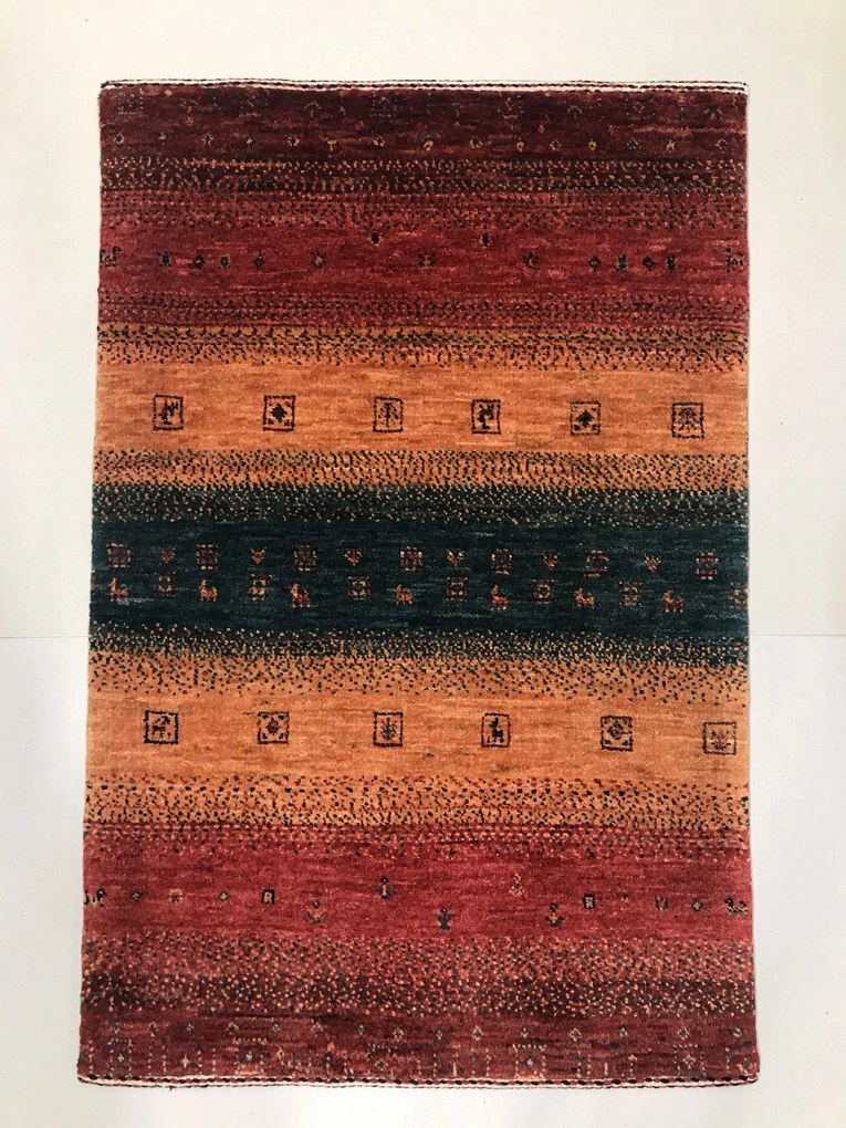 Loribaft Tappeto persiano 90x60 (Iran) Annodato A Mano