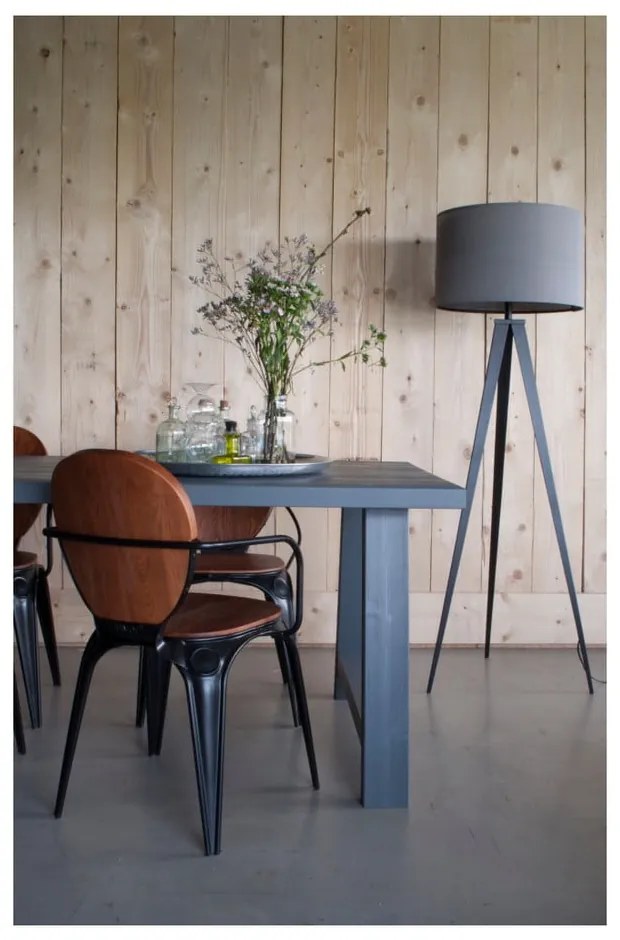 Lampada da terra nera e grigia Treppiede, ø 50 cm - Zuiver