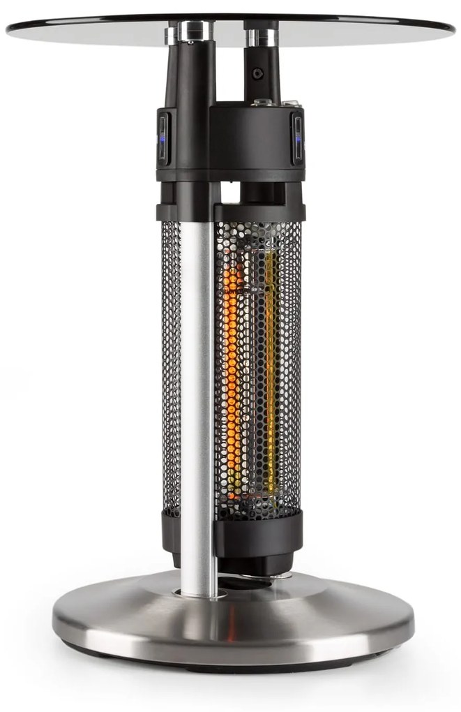 blumfeldt Primal Heat 65 Tavolo Bistrò Elemento Riscaldante Carbonio IR 1200 W LED 65 cm Vetro