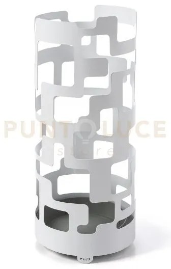 Portaombrelli flofilo bianco marmo in ferro  20x50h cm