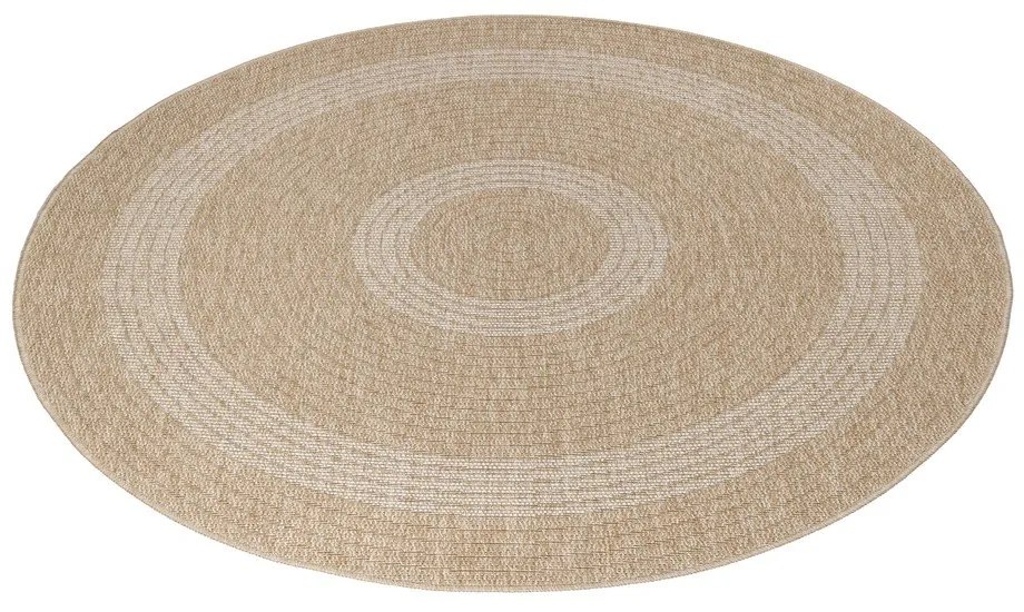 Tappeto tondo beige per esterni ø 120 cm Comilla - Ayyildiz Carpets