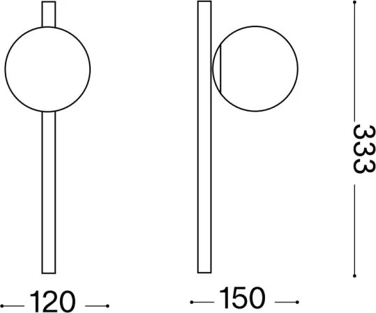 Ideal Lux - Applique a LED BINOMIO 1xG9/3W/230V bianco