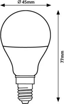 Rabalux 79066 - Lampadina LED G45 E14/5W/230V 3000K