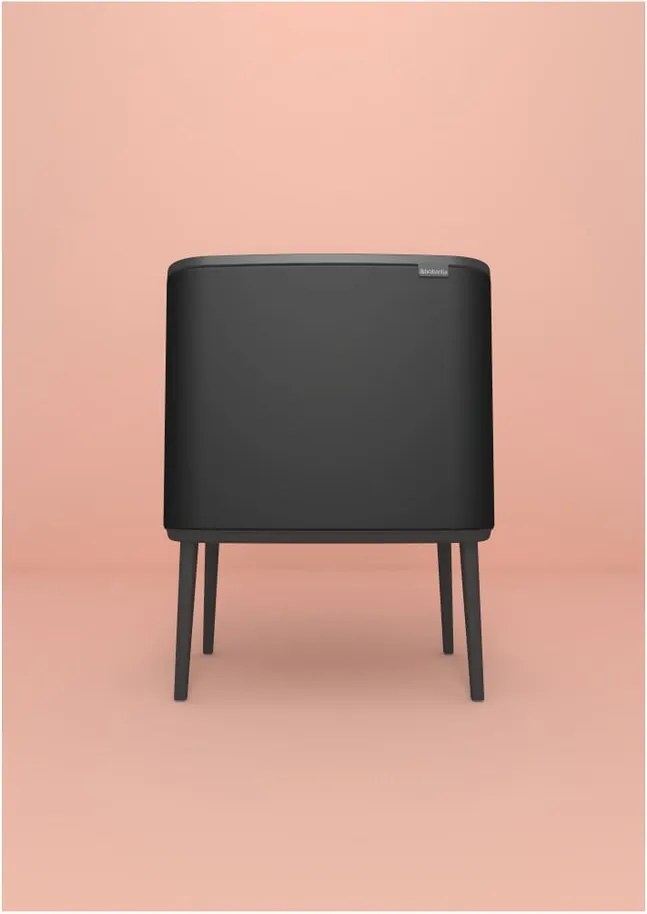 Cestino per la spazzatura in acciaio in nero opaco touch 36 l Bo Touch Bin – Brabantia