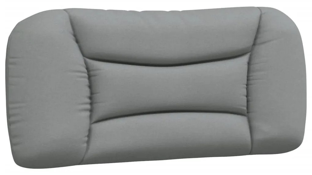 Letto con materasso grigio chiaro 90x200 cm in tessuto