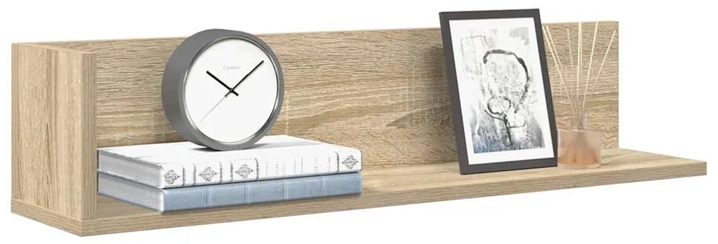 Mensole Parete 2pz Rovere Sonoma 75x16,5x16,5 Cm İn Truciolato /