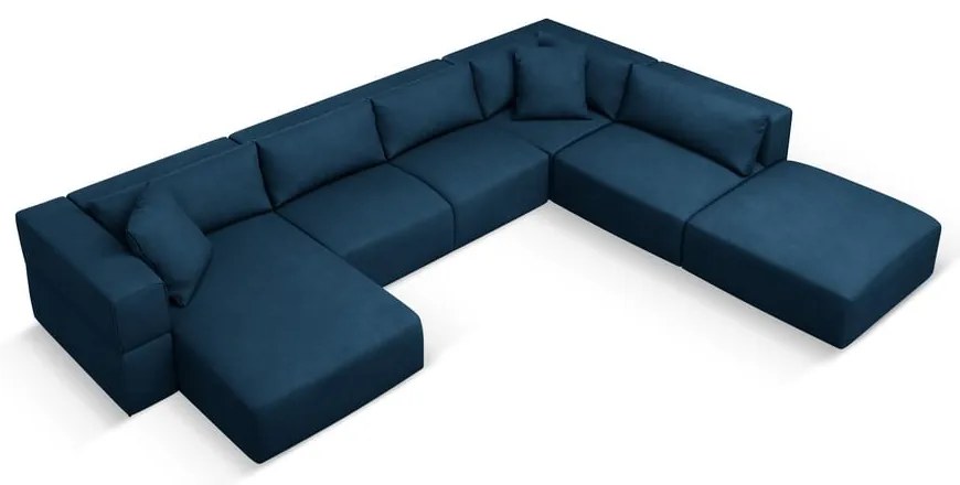 Angolo blu Divano a U, angolo destro Esther - Milo Casa