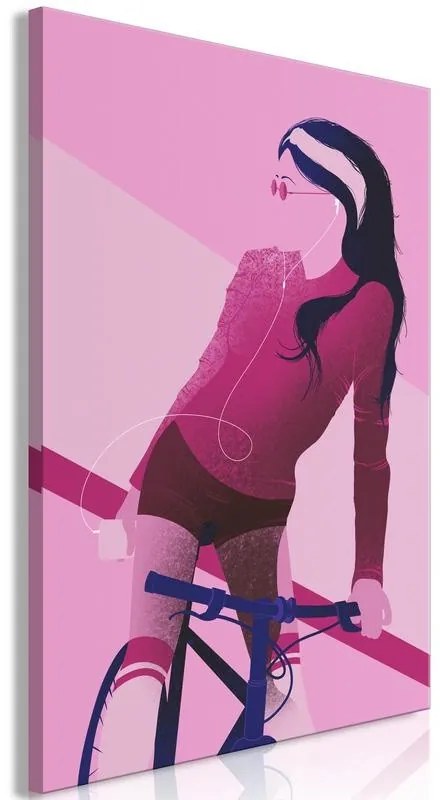 Quadro  Woman on Bicycle (1 Part) Vertical  Larghezza x Altezza Home decor 40x60