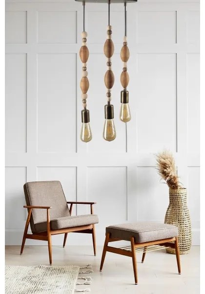 Lampadario su filo 3xE27/60W/230V