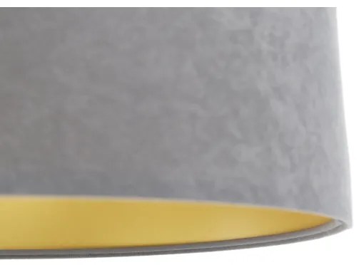 Lampadario a sospensione con filo SWING 1xE27/60W/230V grigio/bianco/oro