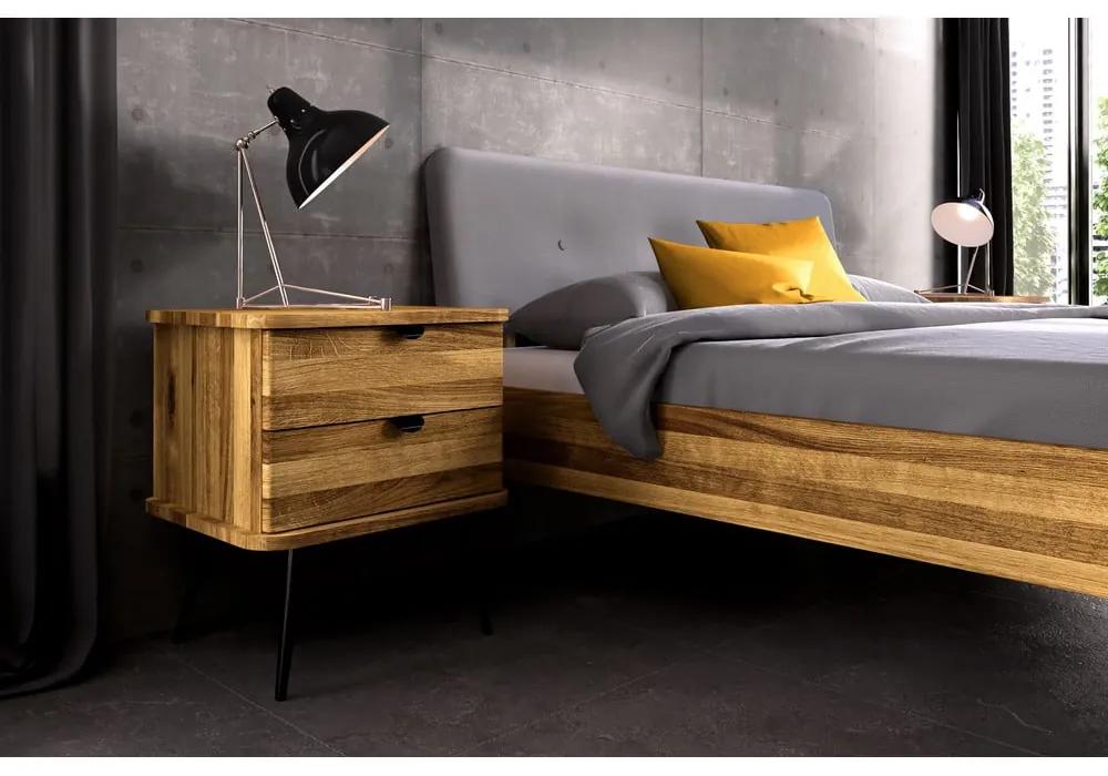 Comodino in legno di quercia in colore naturale Kula - The Beds