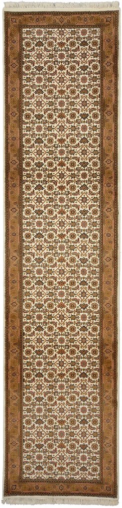 Bidjar Tappeto 80 x 340 Beige (Indian) Annodato A Mano