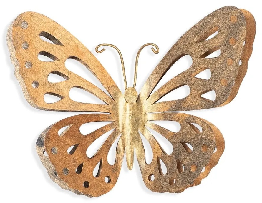 Decorazione murale in oro Butterfly - Wallity