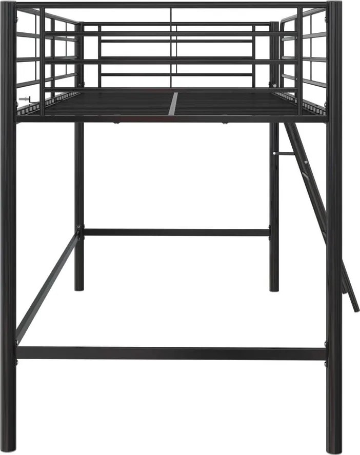 Letto nero rialzato per bambini 90x200 cm Jodie - Støraa