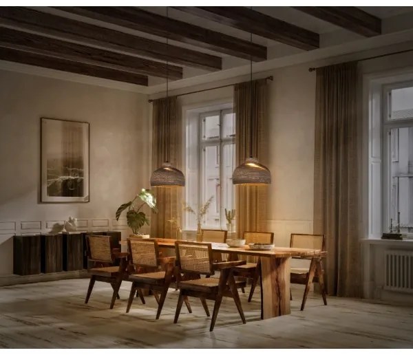 Ledvance - Lampadario a sospensione con filo DECOR CARDBOARD 1xE27/15W/230V diametro 36 cm