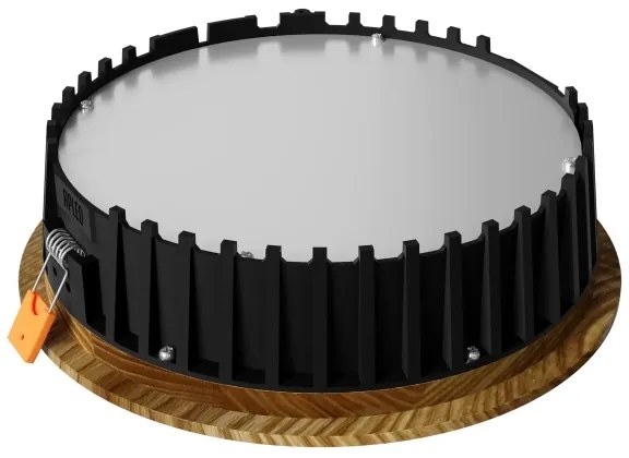 APLED - Lampada LED RONDO WOODLINE LED/6W/230V 4000K diametro 15 cm cenere legno solido