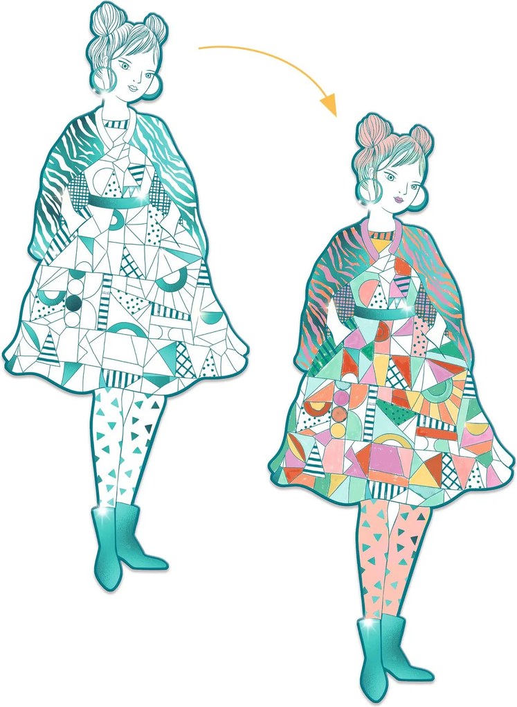 Disegni da colorare per piccoli stilisti - Rebekka & amiche