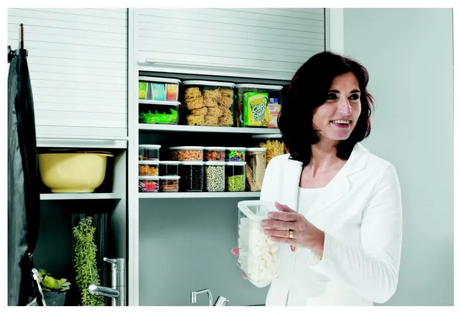 Vasetti per alimenti in set da 5 Modula White - Mepal