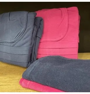 Accappatoio microspugna uomo donna Botticelli Home Posillipo L Fucsia