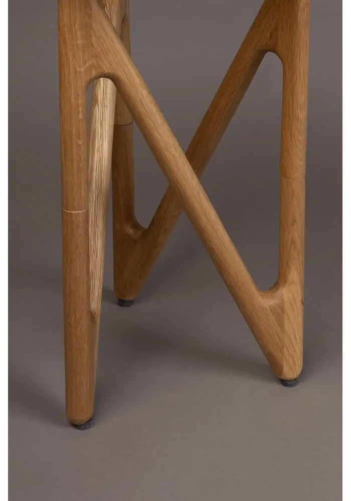 Tavolino rotondo con piano in vetro ø 40 cm Naia – Dutchbone