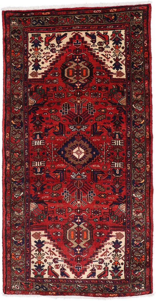 Hamedan Tappeto 200x100 (Iran) Annodato A Mano