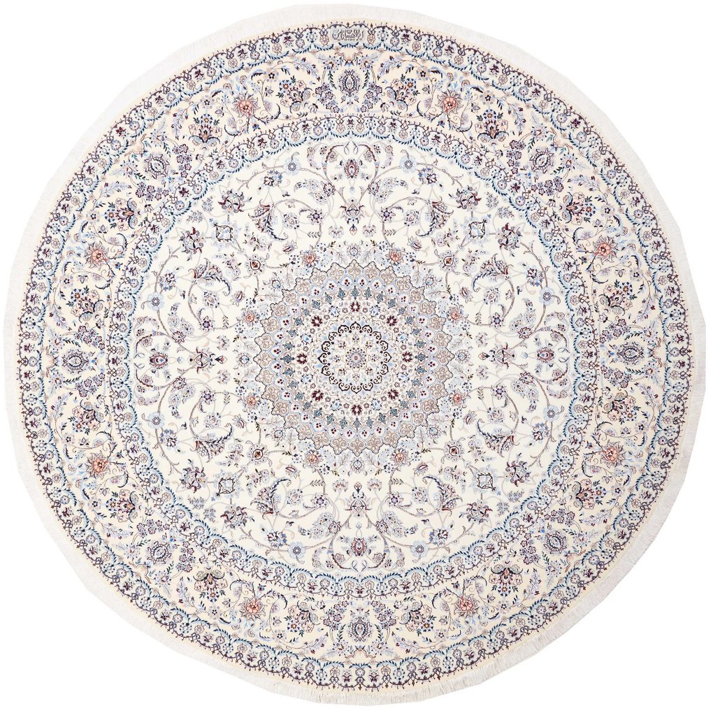 Nain Tappeto persiano 250 x 250 Beige (Iran) Annodato A Mano