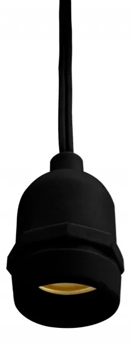 Catenaria da 10m con 10 Portalampada E27 Nero Colore del corpo Nero