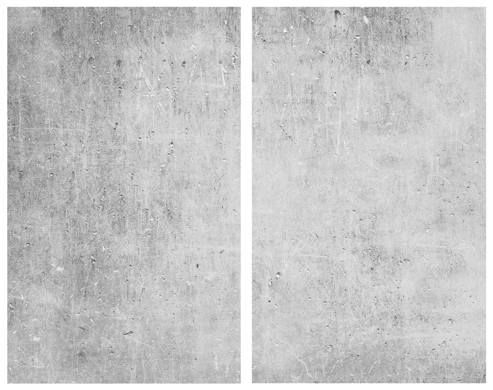 Set di copri fornelli in vetro temperato 2 pz 30x52 cm Concrete – Allstar
