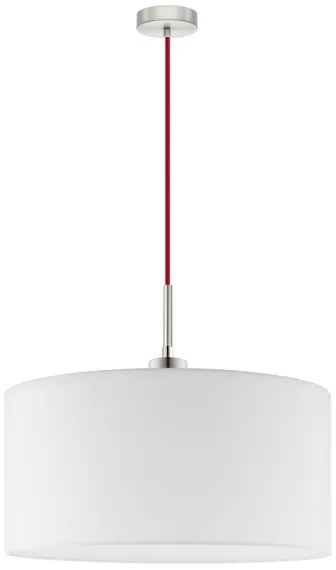 Eglo - LED Lampada a sospensione con cavo TUNJA 1xE27/60W/230V bianca