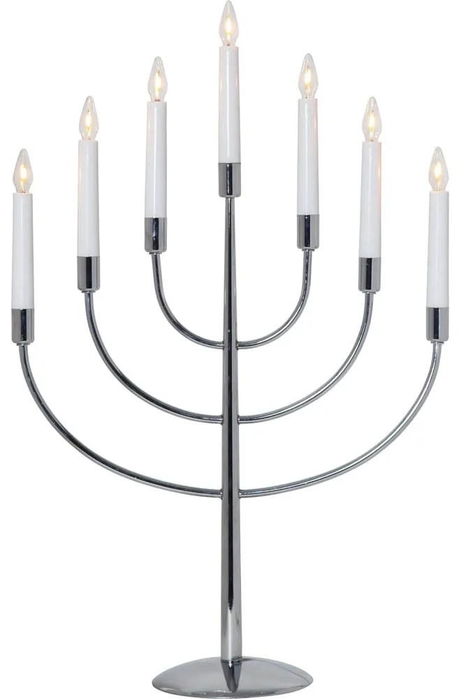 Decorazione natalizia luminosa argentata con alimentazione a corrente Titus – Star Trading