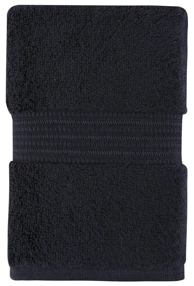 Asciugamano in cotone blu scuro 50x30 cm Chicago - Foutastic